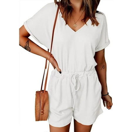 Women s 2023 Summer Jumpsuit Casual Short Sleeve Wrap V Neck Belted Wide Leg Pants Rompers
Women s 2023 Summer Jumpsuit Casual Short Sleeve Wrap V Neck Belted Wide Leg Pants Rompers