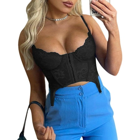 Musuos Women Lace Corset Tops Patchwork Spaghetti Strap Vintage Aesthetic Push Up Bustier
Musuos Women Lace Corset Tops Patchwork Spaghetti Strap Vintage Aesthetic Push Up Bustier