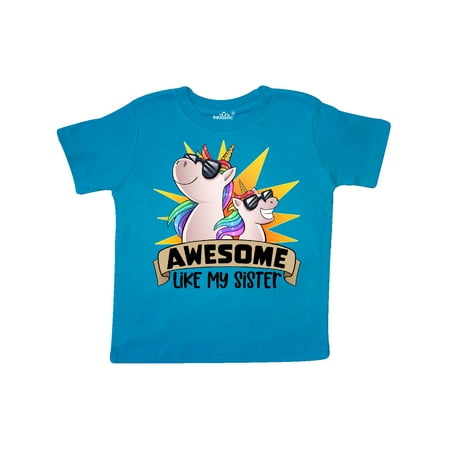 Inktastic Awesome Like My Sister Cute Unicorn Family in Sunglasses Gift Toddler Boy or Toddler Girl T-Shirt
Inktastic Awesome Like My Sister Cute Unicorn Family in Sunglasses Gift Toddler Boy or Toddler Girl T-Shirt