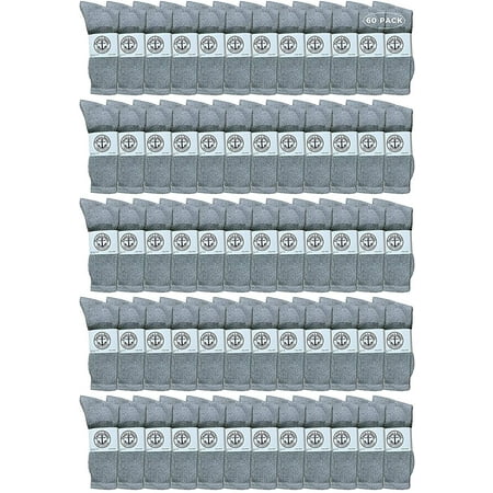 60 Pairs Of SOCKS NBULK Wholesale Kids Crew Socks Childrens Cotton Casual Crew Socks Size 4-6 (Gray)
60 Pairs Of SOCKS NBULK Wholesale Kids Crew Socks Childrens Cotton Casual Crew Socks Size 4-6 (Gray)