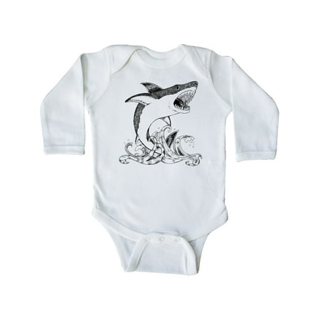 Inktastic Great White Shark Jumping in Black Gift Baby Boy or Baby Girl Long Sleeve Bodysuit
Inktastic Great White Shark Jumping in Black Gift Baby Boy or Baby Girl Long Sleeve Bodysuit