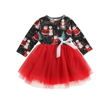 Sunisery Kids Girls Christmas Dress Xmas Cartoon Print Long Sleeve Tulle Dress with Bow Red 3-4 Years
Sunisery Kids Girls Christmas Dress Xmas Cartoon Print Long Sleeve Tulle Dress with Bow Red 3-4 Years