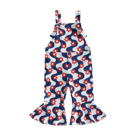 Arvbitana 12M 18M 24M 3T 4T 5T Toddler Girls Summer 4th of July Casual Sling Jumpsuit Sleeveless Letter Floral Print Suspender Pants
Arvbitana 12M 18M 24M 3T 4T 5T Toddler Girls Summer 4th of July Casual Sling Jumpsuit Sleeveless Letter Floral Print Suspender Pants