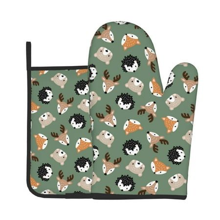 Jgfou Animal Heads Pattern Oven Mitts and Pot Holders Sets Heat Resistant Oven Mittens Soft Lining Extra Thicken Long Kitchen Cotton Oven Glove for Cooking
Jgfou Animal Heads Pattern Oven Mitts and Pot Holders Sets Heat Resistant Oven Mittens Soft Lining Extra Thicken Long Kitchen Cotton Oven Glove for Cooking