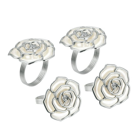 Uxcell Napkin Rings 4 Pack 34mm Inner Diameter Alloy Rose Napkin Buckles Silver Tone
Uxcell Napkin Rings 4 Pack 34mm Inner Diameter Alloy Rose Napkin Buckles Silver Tone