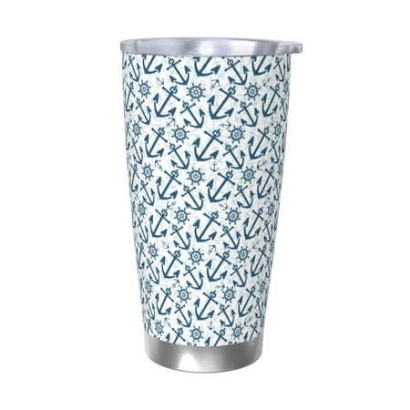 Uemuo Nautical Theme Anchors Print Travel Coffee Mug 20oz Double-walled Car Cup Stainless Steel Insulated Tumbler Leak-proof Travel Cup Reusable Straw Car Cup-Without Straw
Uemuo Nautical Theme Anchors Print Travel Coffee Mug 20oz Double-walled Car Cup Stainless Steel Insulated Tumbler Leak-proof Travel Cup Reusable Straw Car Cup-Without Straw