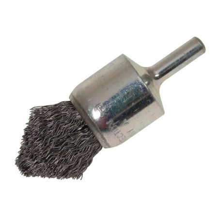 Lessmann - Pointed End Brush with Shank 23/68 x 25mm 0.30 Steel Wire