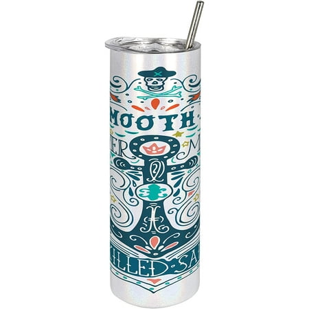 Athenstics Anchor 20 Oz Skinny Tumbler Smooth Never Made Skilled Sailor Calligraphic Nautical Illustration Leak-Proof Straw Lid and Brush Vacuum Insulated for Outdoor Use Orange Teal
Athenstics Anchor 20 Oz Skinny Tumbler Smooth Never Made Skilled Sailor Calligraphic Nautical Illustration Leak-Proof Straw Lid and Brush Vacuum Insulated for Outdoor Use Orange Teal
