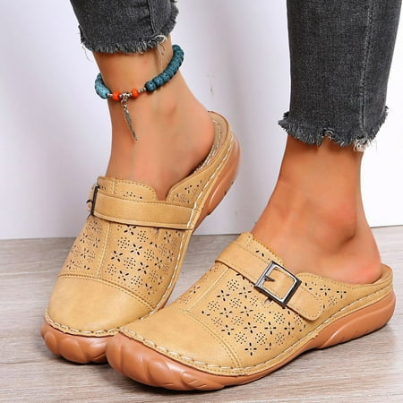 Aayomet Summer Sandals for Women Fashion Summer Women Sandals Wedge Heel Thick Sole Hollow Breathable Lightweight Round Toe Khaki 8.5
Aayomet Summer Sandals for Women Fashion Summer Women Sandals Wedge Heel Thick Sole Hollow Breathable Lightweight Round Toe Khaki 8.5