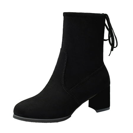Qufokar Rain Boots for Women Wide Calf Booties Women Boots Clic Design Stretch Fabric Female Long Boots Square Low Heel Women Dress Shoes Black Lace Up Boots
Qufokar Rain Boots for Women Wide Calf Booties Women Boots Clic Design Stretch Fabric Female Long Boots Square Low Heel Women Dress Shoes Black Lace Up Boots