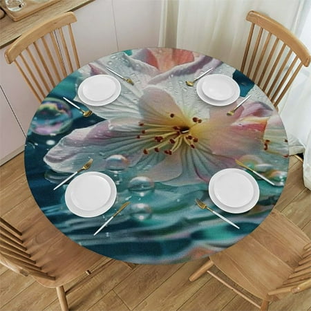 nygtbtfer Round Fitted Tablecloth with Elastic Edge Oil Proof Table Cover Spring Floral Plant Table Cloth Fits Round Tables for Dinner Outdoor Picnic Water and Flowers 31-35
nygtbtfer Round Fitted Tablecloth with Elastic Edge Oil Proof Table Cover Spring Floral Plant Table Cloth Fits Round Tables for Dinner Outdoor Picnic Water and Flowers 31-35