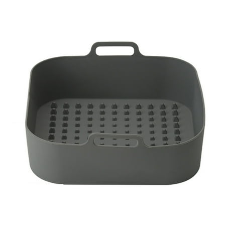 Baking Deep Tray Basket Silicone Square Baking Pan with Handles & Raised Dots for Cooking Oven Microwave Gray
Baking Deep Tray Basket Silicone Square Baking Pan with Handles & Raised Dots for Cooking Oven Microwave Gray