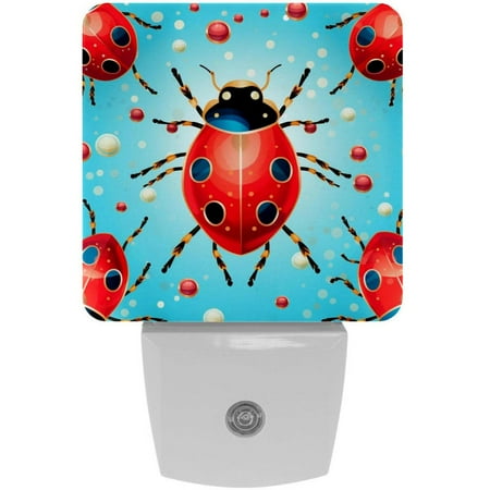 Coccinella septempunctata LED Square Night Lights - Energy Efficient Plug-in Wall Lamp with Auto Sensor Soft Glow Illumination - for Bedroom Nursery Bathroom - Set of 2 White
Coccinella septempunctata LED Square Night Lights - Energy Efficient Plug-in Wall Lamp with Auto Sensor Soft Glow Illumination - for Bedroom Nursery Bathroom - Set of 2 White