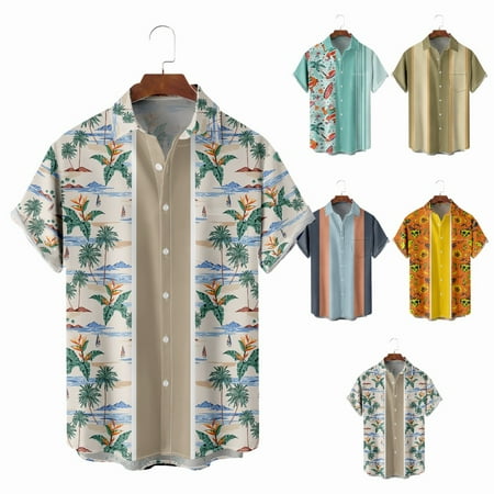 Family Matching Short Sleeve Shirts Lapel Print Basic Clothing Regular & Big Man Sizes
Family Matching Short Sleeve Shirts Lapel Print Basic Clothing Regular & Big Man Sizes