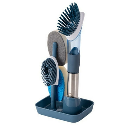 Long-Handled Cleaning Brushes Set Household Kitchen Oily Pot-Washing Brushes