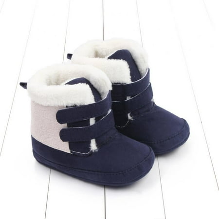 BULLPIANO Unisex Infant Baby Crib Shoes Baby Shoes Infant Boots Prewalker Winter Warm Prewalker