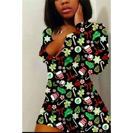 Women Christmas Jumpsuit Romper Sexy Deep V-neck Jumpsuit Skinny Casual Long Sleeve Pajamas Print Bodycon Bodysuit Rompers
Women Christmas Jumpsuit Romper Sexy Deep V-neck Jumpsuit Skinny Casual Long Sleeve Pajamas Print Bodycon Bodysuit Rompers