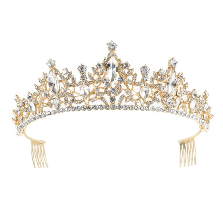 Zinc Alloy Hairwear Bridal Crystal Hair Hoop Head Jewelry Decor Wedding Supply