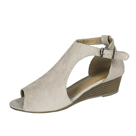 Fandiiiii Summer Fashion Women Casual Open Toe Wedges Comfortable Soft Bottom Breathable Buckle Strap Shoes Sandals Close Toed Sandals Women
Fandiiiii Summer Fashion Women Casual Open Toe Wedges Comfortable Soft Bottom Breathable Buckle Strap Shoes Sandals Close Toed Sandals Women