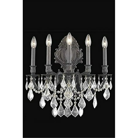 Monarch 5 light Dark Bronze Wall Sconce Clear Royal Cut Crystal
Monarch 5 light Dark Bronze Wall Sconce Clear Royal Cut Crystal