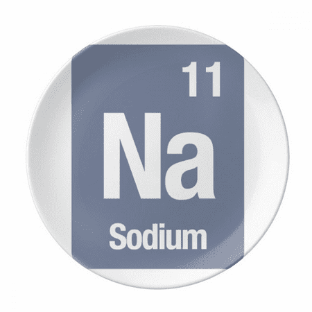 Na Sodium Checal Element Science Plate Decorative Porcelain Salver Tableware Dinner Dish