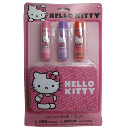 Hello Kitty Girls Lip Balm Set Cosmetic Accessory