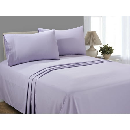 Mainstays Soft Microfiber Sheet Set, King Iris Whisper