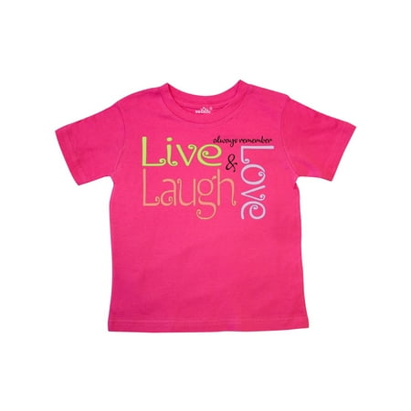 Inktastic Live Laugh Love Gift Toddler Boy Girl T-Shirt