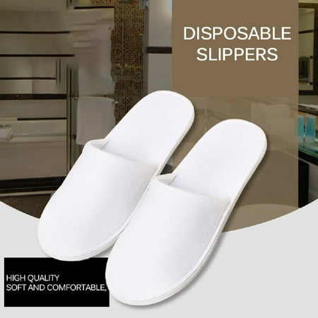 DIPVSLUNE Disposable Slippers 10 Pairs Spa Hotel Disposable Slippers Non Slip Close Toe Slippers Common Size for Women Man 11x 4.13inch (10pcs)
DIPVSLUNE Disposable Slippers 10 Pairs Spa Hotel Disposable Slippers Non Slip Close Toe Slippers Common Size for Women Man 11x 4.13inch (10pcs)
