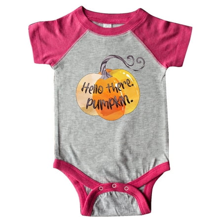 Inktastic Fall Hello there Pumpkin Gift Baby Boy or Baby Girl Bodysuit