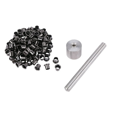 1Set Tools+100Pcs Rivets Installation Tools with Black Brass Nails