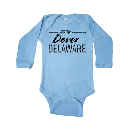 Inktastic From Dover Delaware in Black Distressed Text Gift Baby Boy or Baby Girl Long Sleeve Bodysuit
Inktastic From Dover Delaware in Black Distressed Text Gift Baby Boy or Baby Girl Long Sleeve Bodysuit