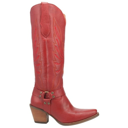 Dingo Womens Heavens To Betsy Snip Toe Casual Boots Knee High Mid Heel 2-3