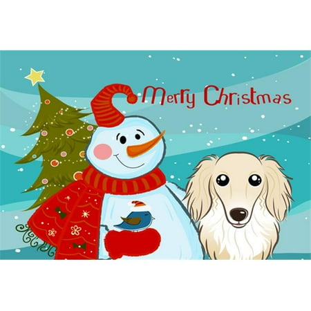 Carolines Treasures BB1832PLMT Snowman With Longhair Creme Dachshund Fabric Placemat
Carolines Treasures BB1832PLMT Snowman With Longhair Creme Dachshund Fabric Placemat