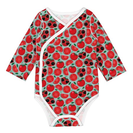 Matuu Cute Tomato for Baby Long-Sleeve Bodysuit Soft Cotton Comfortable and Breathable Perfect for Newborns and Infants
Matuu Cute Tomato for Baby Long-Sleeve Bodysuit Soft Cotton Comfortable and Breathable Perfect for Newborns and Infants