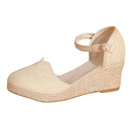 GWAABD Women Hiking Sandals Women Ripple Sandals Platform Wedge Sandals Fashion Versatile Braided Buckle Breathable Wedge Sandals
GWAABD Women Hiking Sandals Women Ripple Sandals Platform Wedge Sandals Fashion Versatile Braided Buckle Breathable Wedge Sandals