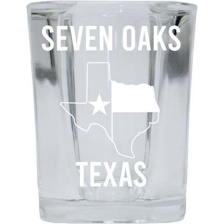 Seven Oaks Texas Souvenir Laser Etched 2 Ounce Square Shot Glass Texas State Flag Design 
Seven Oaks Texas Souvenir Laser Etched 2 Ounce Square Shot Glass Texas State Flag Design
