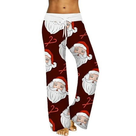 Womens Leisure Pants Christmas Printed Home Pants Wide Leg Pants Pajama Pants Pull Rope Womens Work Pants Business Casual Women Harem Pants Casual High Waist A Women Pants Womens Track Pants Fit 21
Womens Leisure Pants Christmas Printed Home Pants Wide Leg Pants Pajama Pants Pull Rope Womens Work Pants Business Casual Women Harem Pants Casual High Waist A Women Pants Womens Track Pants Fit 21