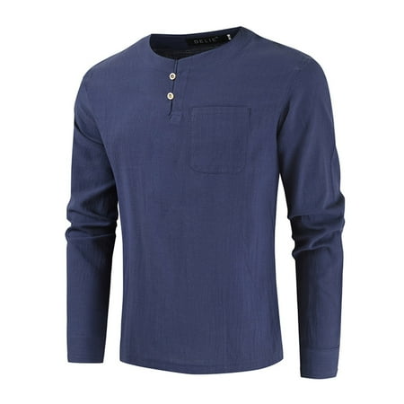 JDEFEG Shirt Men Casual Men Spring and Autumn Button Round Neck Solid Color Blouse Long Sleeve Pocket Top Bottoming Shirt Spandex Scrub Tee Polyester Blue Xxxl
JDEFEG Shirt Men Casual Men Spring and Autumn Button Round Neck Solid Color Blouse Long Sleeve Pocket Top Bottoming Shirt Spandex Scrub Tee Polyester Blue Xxxl