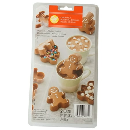 Wilton 3 Cavity Gingerbread Boy Hot Cocoa Bomb Candy Mold 2 Count 2115-0-0243
Wilton 3 Cavity Gingerbread Boy Hot Cocoa Bomb Candy Mold 2 Count 2115-0-0243