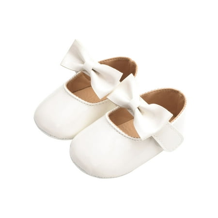 Infant Toddler Baby Girls Moccasinss Soft Sole Bowknot Crib Bottom Slipper Shoes