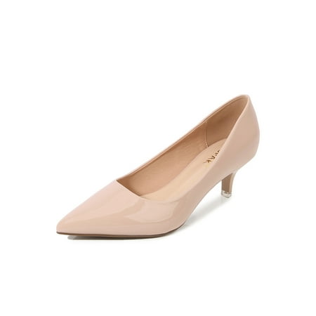 Wazshop Women Dress Shoes Comfort Work Pump Pointed Toe Pumps Anti-Slip Slip On Mid Heels Ladies Heeled Shoe Plain Breathable Pink 4.5
Wazshop Women Dress Shoes Comfort Work Pump Pointed Toe Pumps Anti-Slip Slip On Mid Heels Ladies Heeled Shoe Plain Breathable Pink 4.5