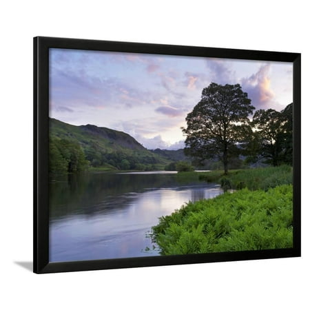 Sunset, Rydal Water, Lake District National Park, Cumbria, England, United Kingdom, Europe Framed Print Wall Art By Jeremy Lightfoot