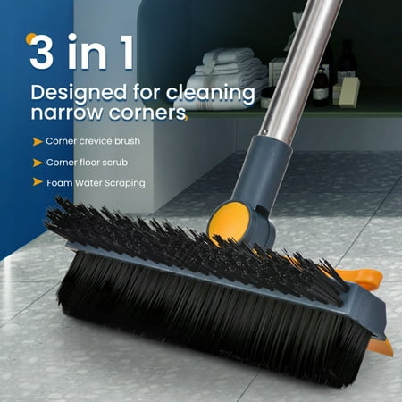 3 In 1 Floor V Shape Brush and Scraper Lightweight Portable Practical Brush for Cleaning Tiles Garage
3 In 1 Floor V Shape Brush and Scraper Lightweight Portable Practical Brush for Cleaning Tiles Garage