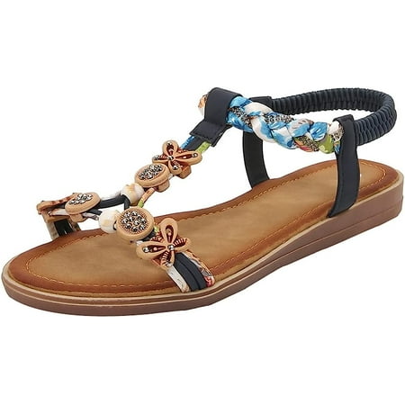 DabuLiu Women Girls Rhinestone Flower Sandals Bohemian Flat Breathable Non-slip Casual Beach Shoes Summer New 
DabuLiu Women Girls Rhinestone Flower Sandals Bohemian Flat Breathable Non-slip Casual Beach Shoes Summer New
