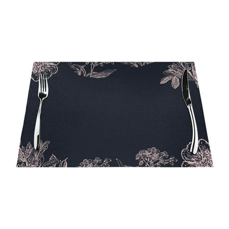 ZNDUO Placemats 4 PCS Heat Resistant Stain Resistant Woven PVC Insulation Placemats Durable Washable Elegant Table Mats for Dining-Flower Memorial Sadness 18 x12
ZNDUO Placemats 4 PCS Heat Resistant Stain Resistant Woven PVC Insulation Placemats Durable Washable Elegant Table Mats for Dining-Flower Memorial Sadness 18 x12