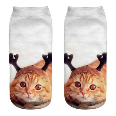 Womens Socks Unisex Funny 3D Fashion Cat Printed Casual Sock Cute Low Cut Ankle Sock
Womens Socks Unisex Funny 3D Fashion Cat Printed Casual Sock Cute Low Cut Ankle Sock