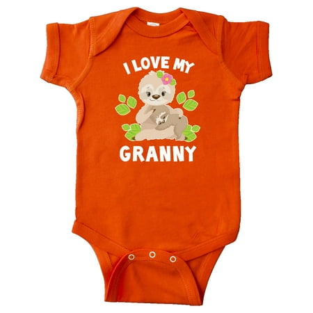 Inktastic Cute Sloth I Love My Granny with Green Leaves Gift Baby Boy or Baby Girl Bodysuit
Inktastic Cute Sloth I Love My Granny with Green Leaves Gift Baby Boy or Baby Girl Bodysuit