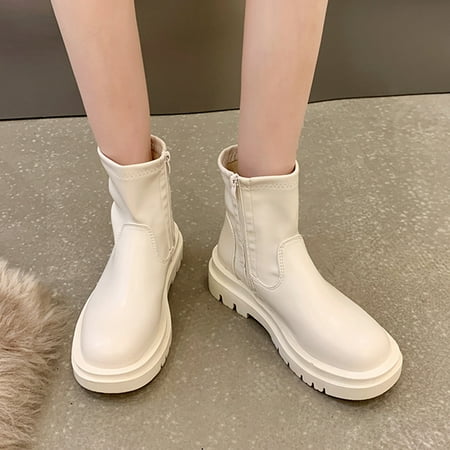 Gubotare Combat Boots Womens Women Ankle Boots Side Zipper Booties Low Heel Dress Boots White 8
Gubotare Combat Boots Womens Women Ankle Boots Side Zipper Booties Low Heel Dress Boots White 8