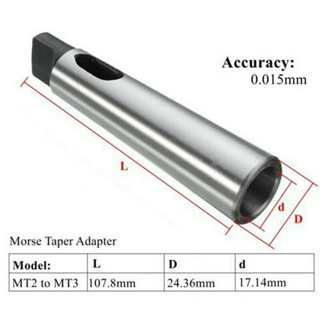 Morse Taper Adapter Mt2 To Mt3 Reducing Adapter Drill Sleeve For Lathe Milling
Morse Taper Adapter Mt2 To Mt3 Reducing Adapter Drill Sleeve For Lathe Milling